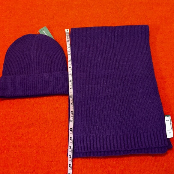 Ichi purple soft hat and scarf coordinated set NWT - Picture 9 of 10